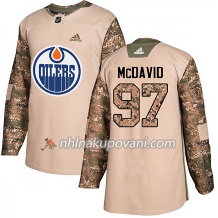 Edmonton Oilers Dresy Connor McDavid 97 Adidas 2017-2018 Camo Veterans Day Practice Authentic - Pánské Edmonton Oilers Dresy Connor McDavid 97 Adidas 2017-2018 Camo Veterans Day Practice Authentic - Pánské